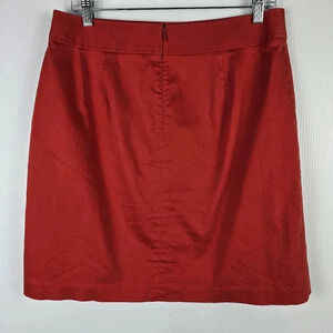 Banana Republic/ Trina Turk Collab Red Chino Straight Pencil Skirt Size 10